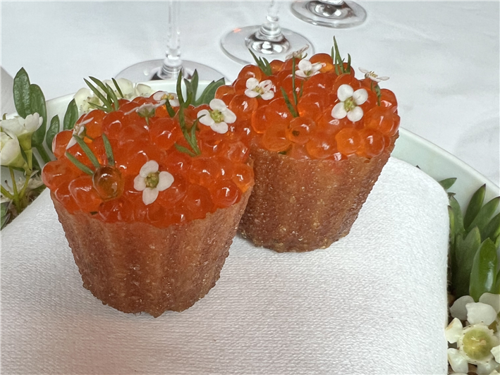 trout roe tartlet